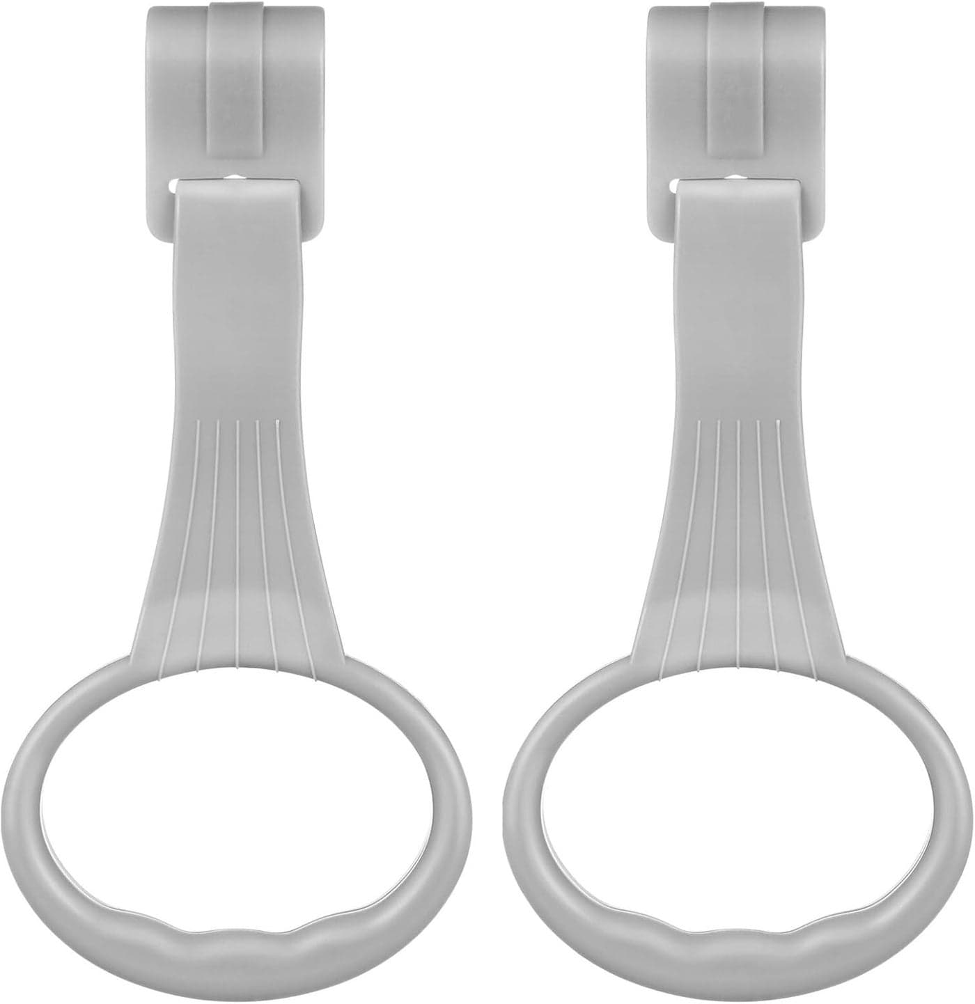 Toyvian Baby Playpen Handles 1 Pair Pull up Rings for Infant Toddler to Stand Walking Exercises Assistant Rings 1950X900X120CM Grey