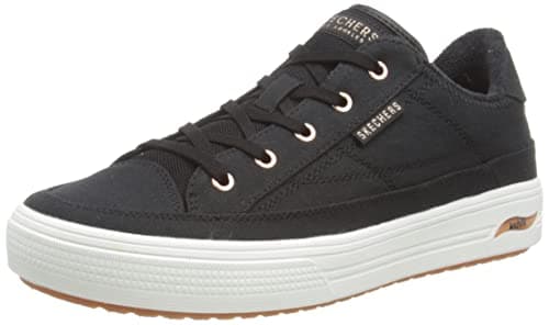 Skechers Women's Arch Fit Arcade-Meet Ya There Sneaker, Black, 9