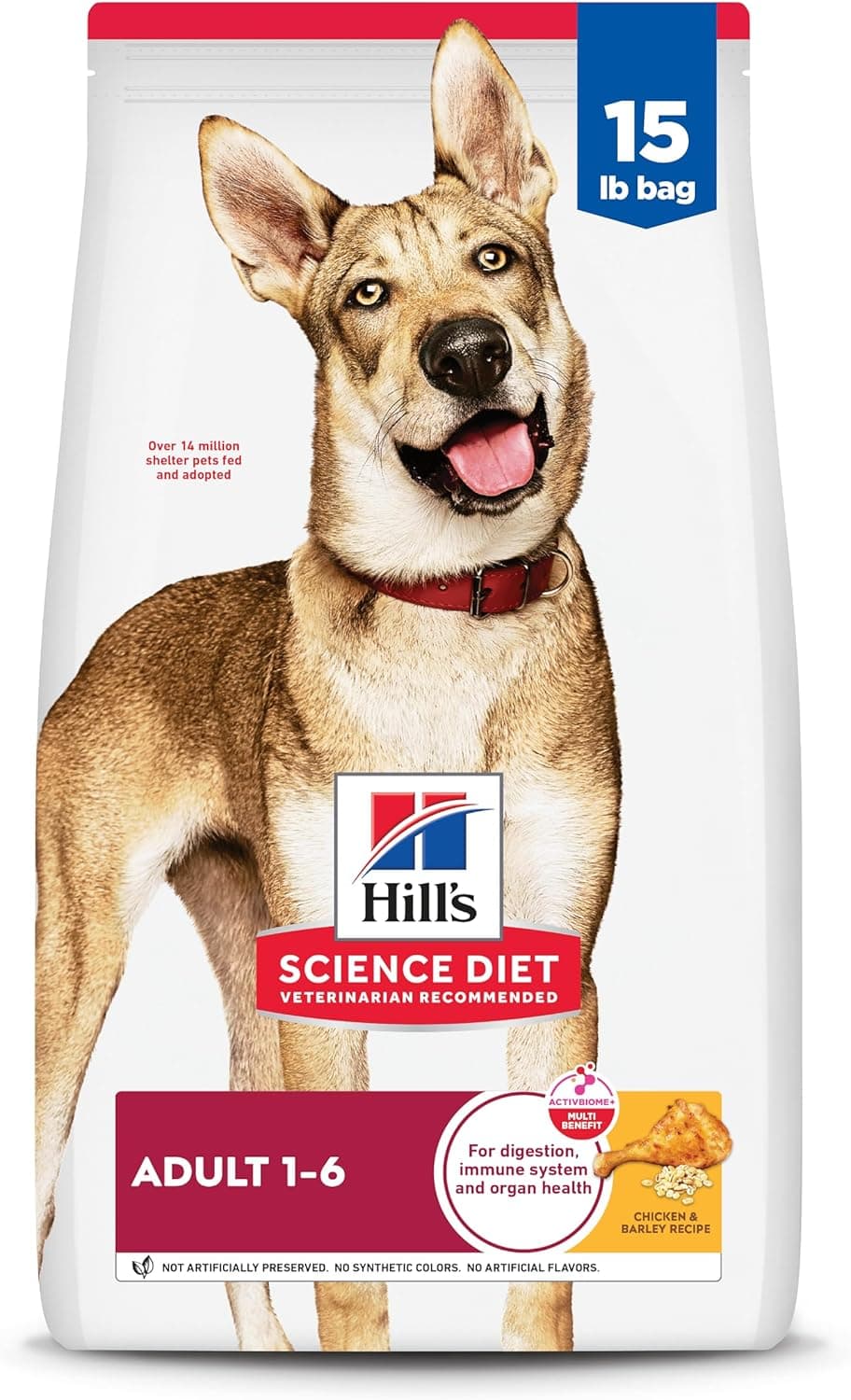 Hills Science Diet Adult 16 Adult 16 Premium Nutrition Dry Dog Food Chicken Barley 15 lb Bag