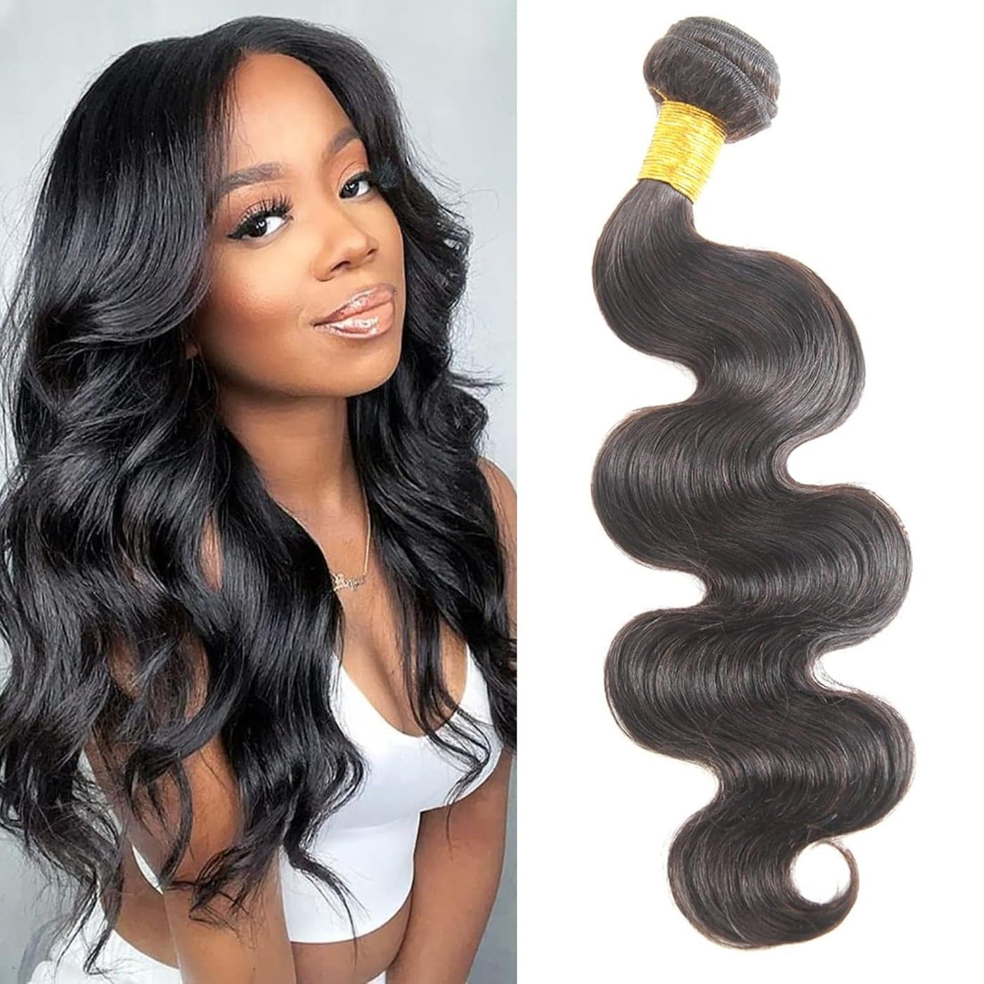 12A Brazilian Body Wave One Bundle 10 Inch 100 Unprocessed Brazilian Virgin Body Wave Human Hair 100g for Black Women Natural Color Brazilian Body Wave Human Hair Double Weft