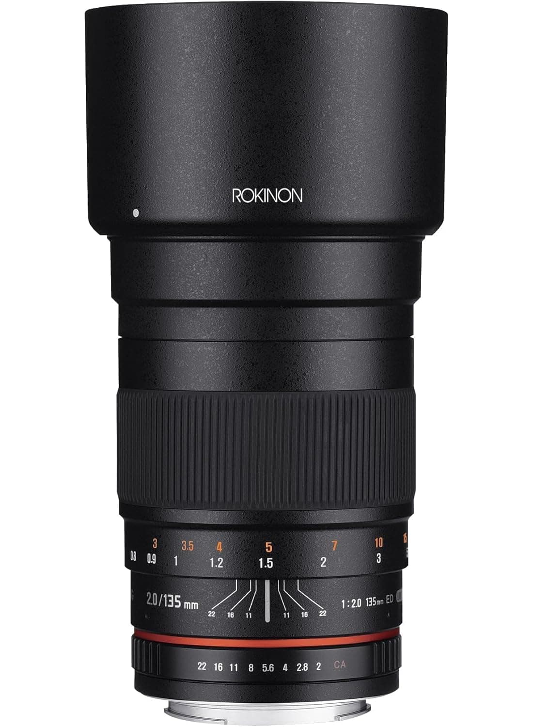 Rokinon 135mm F2.0 Telephoto Lens for Nikon with Chip