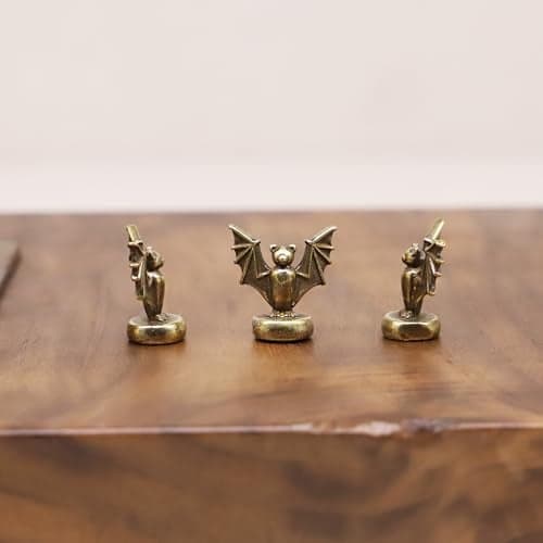 RillyRellow Hinge Head Bat Hinge Decorative Topper Miniature Magnetic Figurine Door Decor Whimsical Quirky Home Decor Animal Lover Gift Cute Bat Decor 3 per Set