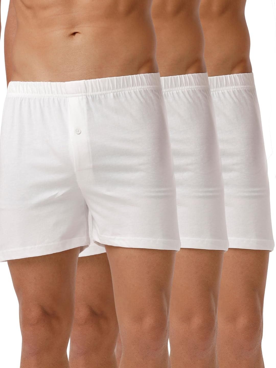 RAMRAJ COTTON Men Pack Of 3 Inner Boxer Shorts Crafted For Durability| Comfort| And All-Day Freshness