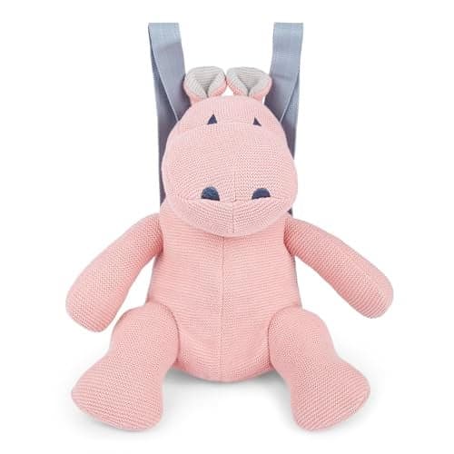 haus & kinder Knitted Small Bag for Girls and Boys - Cute Gifts for Girls & Boys | 100% Cotton Cover Birthday Gift for Girl | Gifts for Children | Cute Baby Bag for Kids | 26x24 CM, Blossom, 1Pc