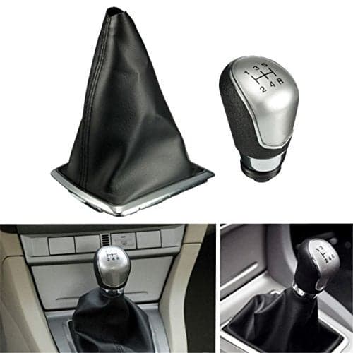 Spedy Car Gear Lever Leatherette Cover Black for Tata Bolt speboone554