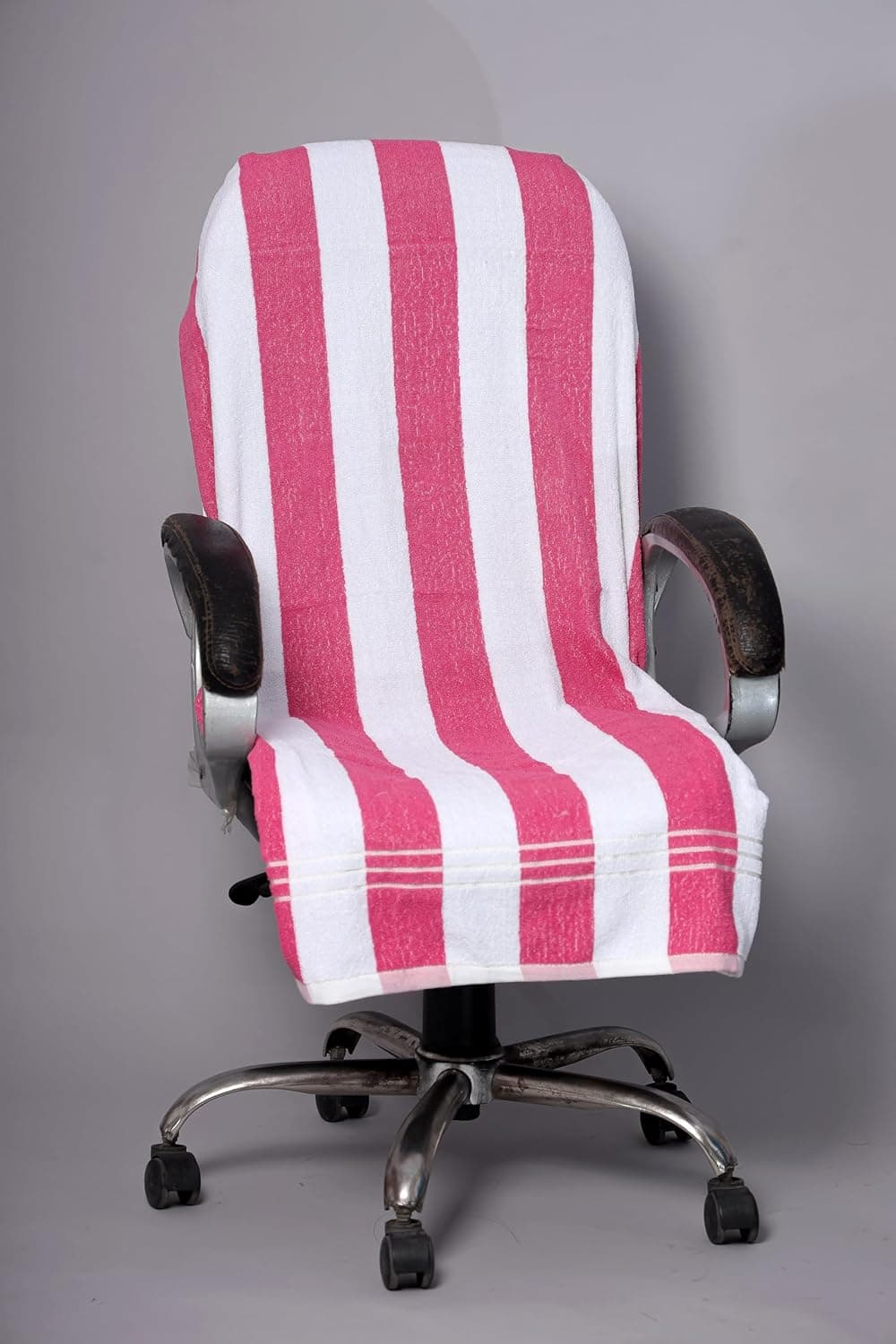 ROMAN HOME All CAR Seats and All Office Chair Towel with Tie Knot elistick Pack of 1 Original Product AS PER Picture Shown ch red line Cotton