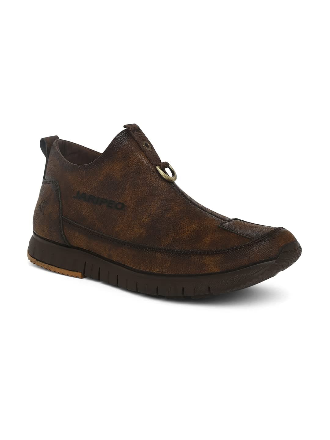 Buckaroo Jaripeo Vegan Leather Brown Casual Shoes for Men: HULBART