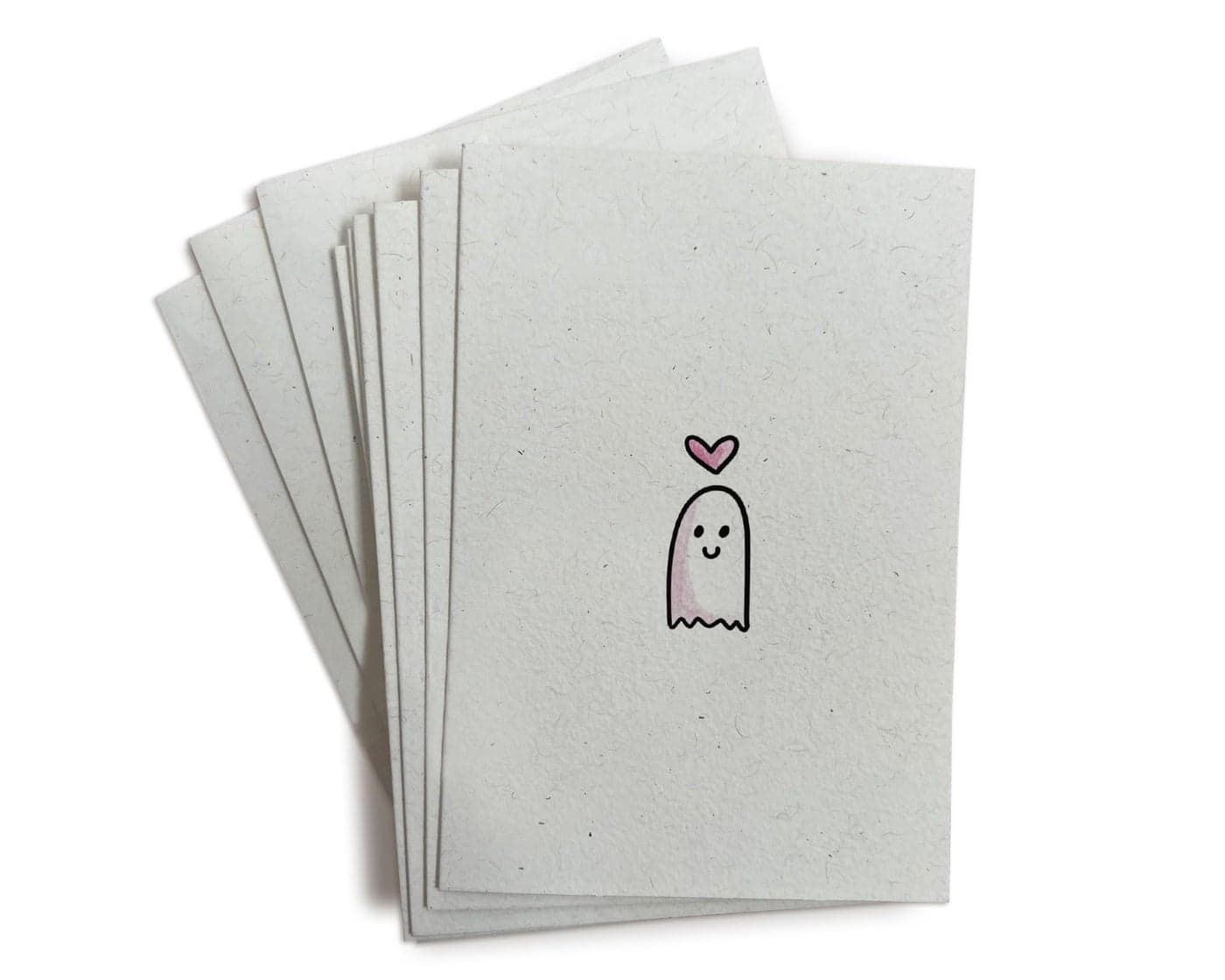 Friendly Ghost Love Note Cards - 24 Greeting Cards with Envelopes - For Everyday Love, Valentine's Day, Anniversary, Wedding
