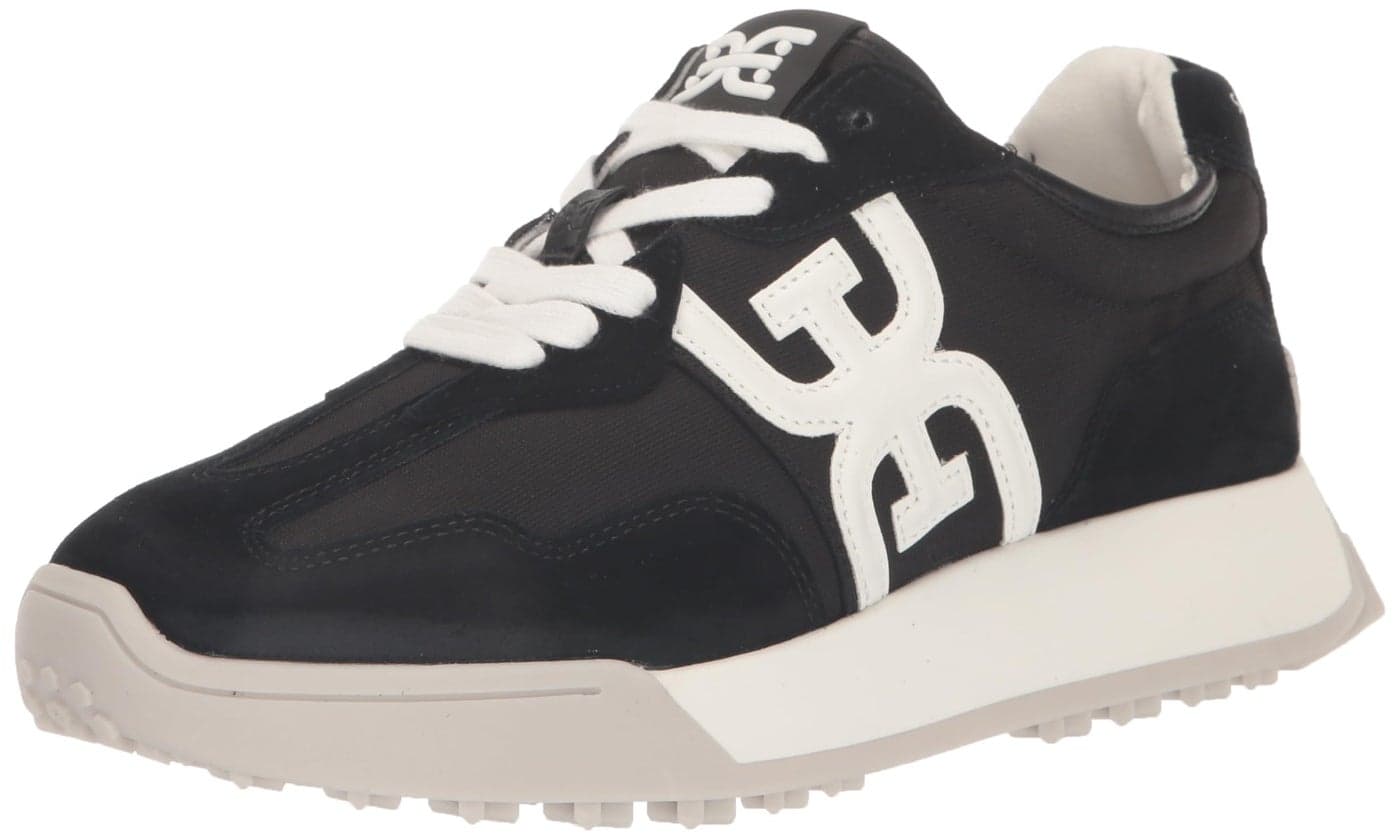 Sam Edelman Langley Sneaker Black Suede 5 Medium