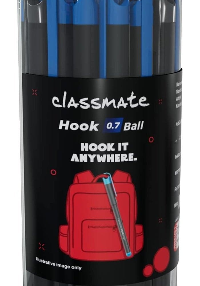 Classmate Hook Ball Pens - Pack of 25