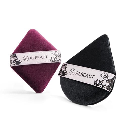 Albeaut 2Pcs Powder Puff Triangle Powder Puff for Face and Foundation