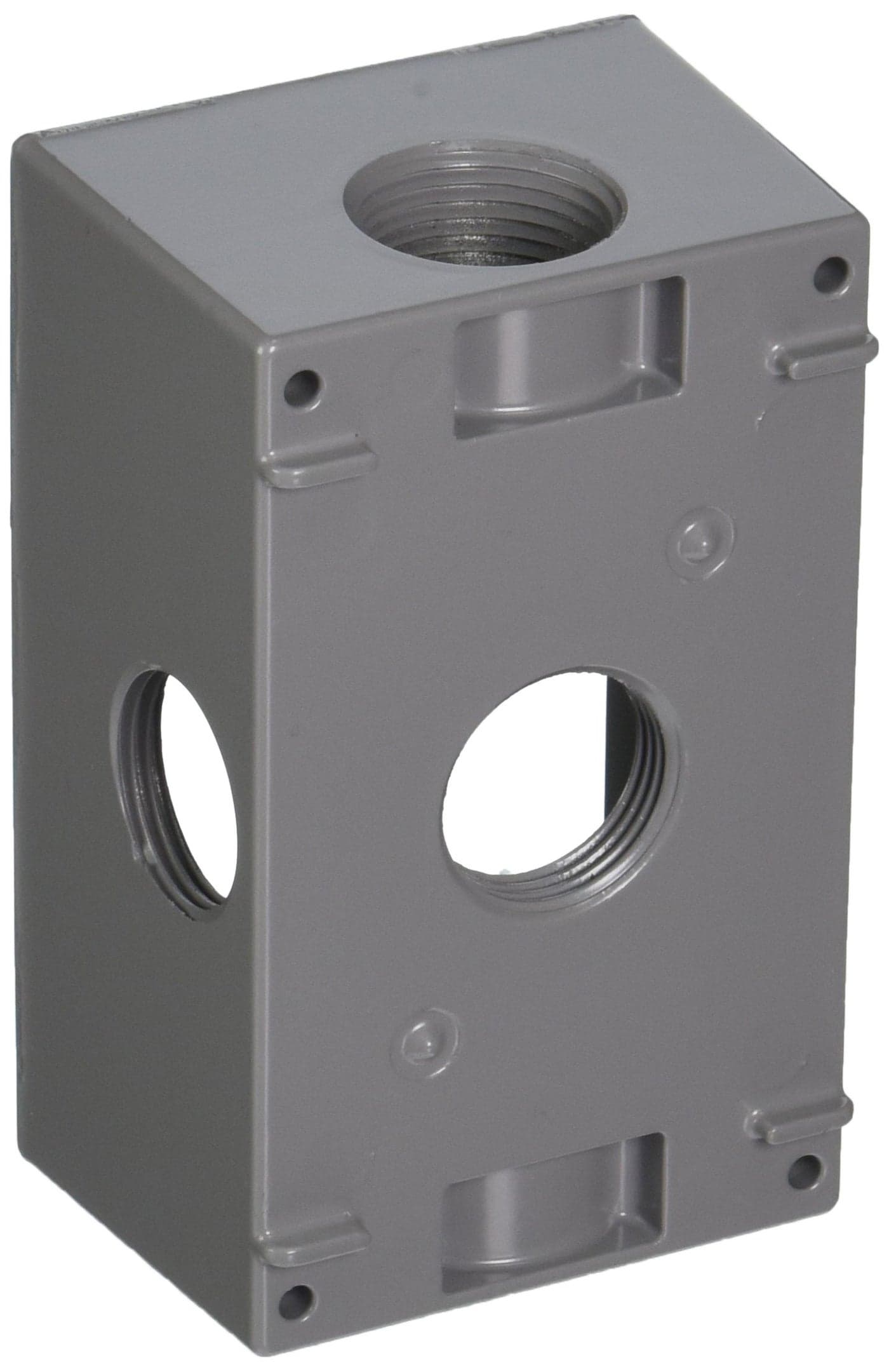 HubbellBell 53320 Weatherproof Electrical Box 1 Gang 183 Cuin 412 in L X 234 in W X 2 in D 34 Inch Gray