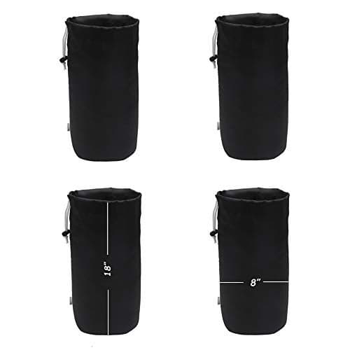 Augbunny Durable Drawstring Water Resistant Dust Flap Stuff Sack Bag 4-pack