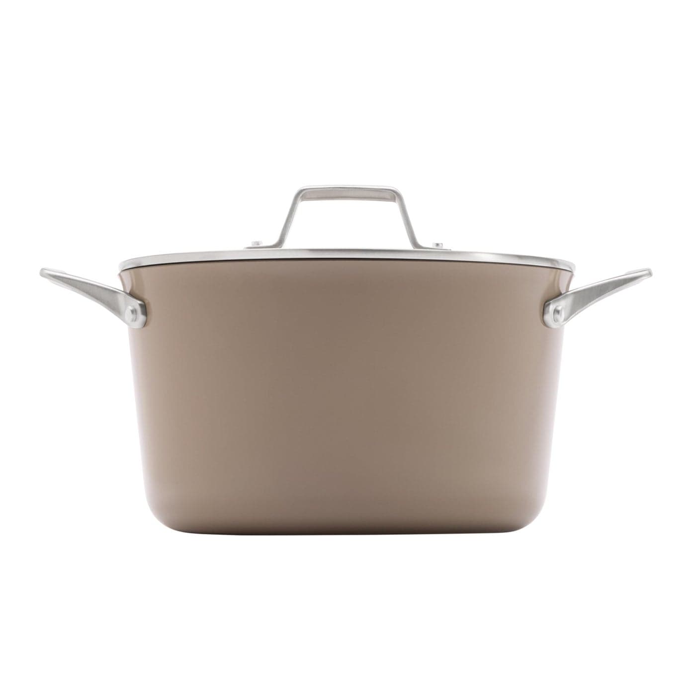 Calphalon Premier Ceramic Nonstick 7Qt Dutch Oven with Lid Mushroom Grey