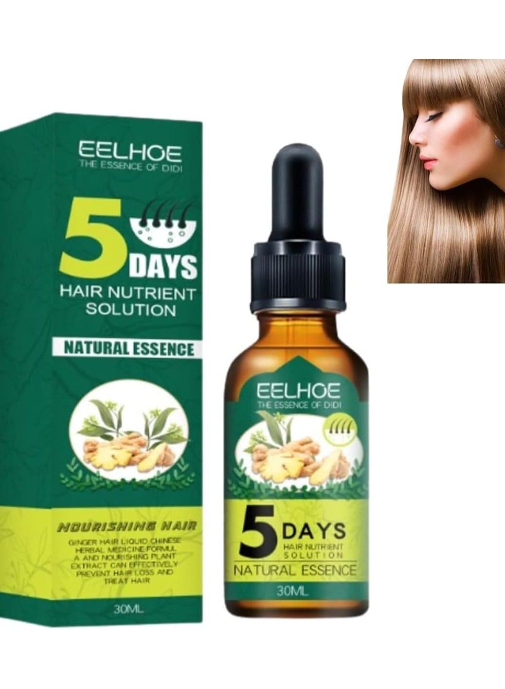 Ginger Hair Growth Oil Hair Nutrient Solution Anti Hair Loss Nourishing Essential Oil