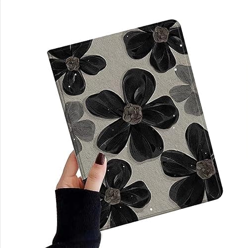 kaidisen Flower Case Compatible with iPad mini A17 Pro 2024/ iPad mini 6th Generation 2021 Case Flower Pattern Floral Illustration Cover Auto Sleep Wake Support Pencil Charging,Color 15