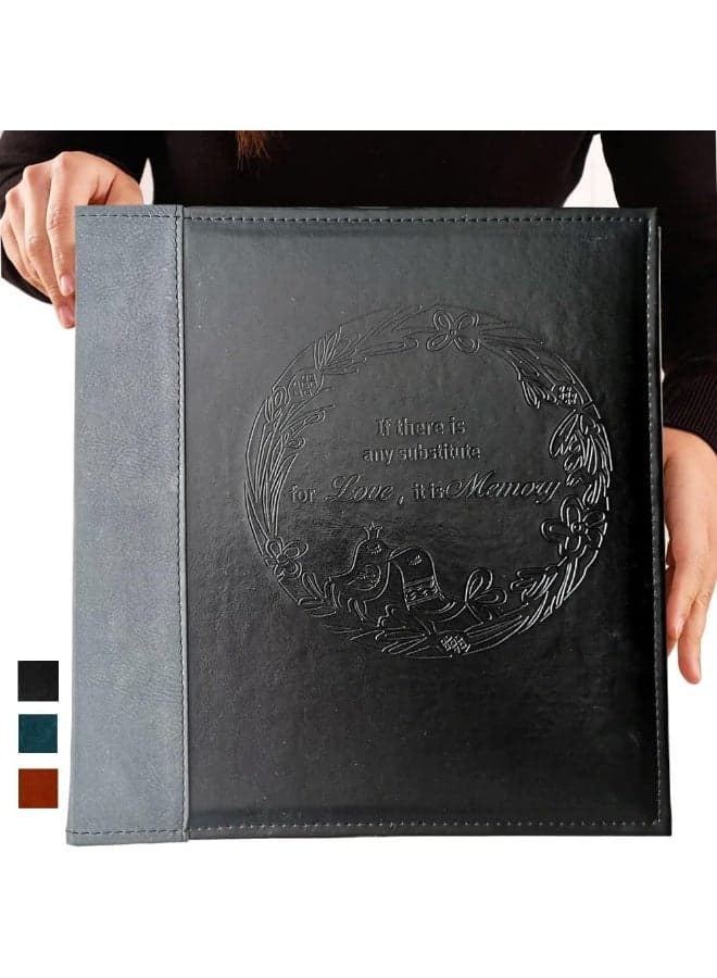 Totocan 4x6 Photo Albums 600 Pockets, Large Capacity Photo Book with Vintage Leather Cover, Family, Baby, Wedding Photo Album (Black)