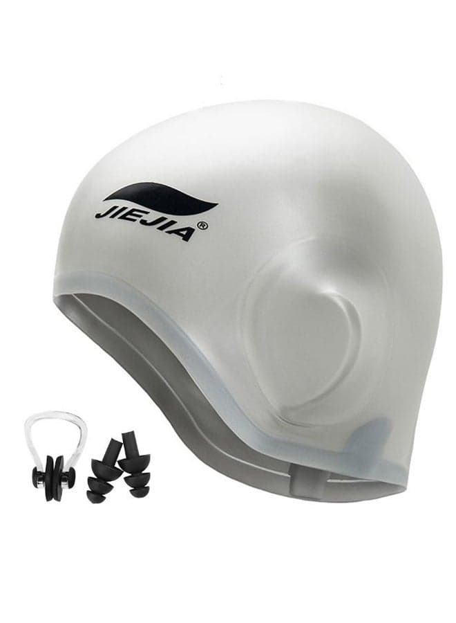 Swimming Cap With Nose Clip And Ear Plug