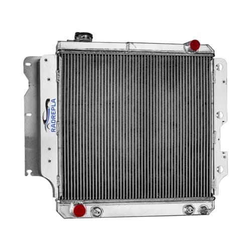 RADREPLA 3 Row Aluminum Radiator for 1987-2006 Jeep Wrangler TJ YJ 2.4L/2.5L L4 4.0L/4.2L L6 GAS Radiador for 88 89 90 91 92 93 94 95 96 97 98 99 01 02 03 04 05 Automotive Replacement Engine Radiators