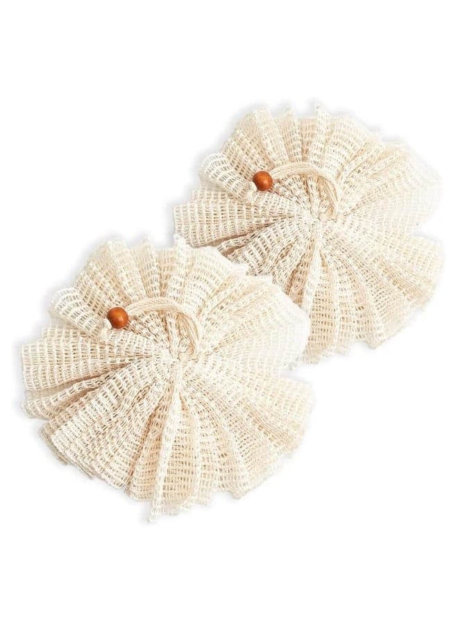 Loofah Bath Sponges, XL Large Mesh Pouf Shower Ball, Loofah Sponge, Body Scrubber, Bath Sponge- Full Lather Cleanse, Exfoliate with Beauty Bathing Accessories for Men and Women Shower Use 4 Pack