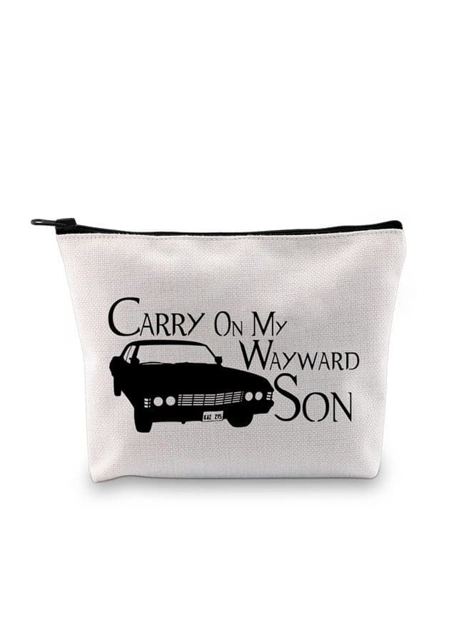 TV Show Inspired Carry Way Son Makeup Cosmetic Bag for Fans BFF Gift