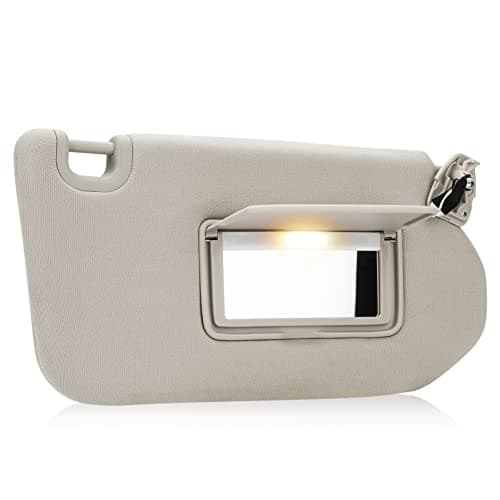 Beige Passenger Right Side Sun Visor Replacement Compatible with Nissan Pathfinder 2013-2018, Infiniti QX60 2014-2017, Infiniti JX35 2013 Replace 96400-9PB0A