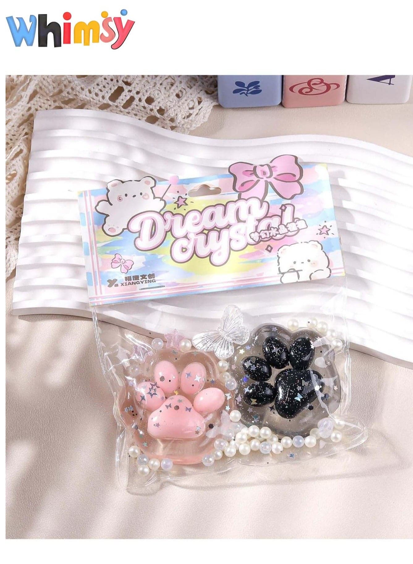 2 Pcs Cat Paw Squishies Squeeze Toys,Taba Squishy Cat Paw Soft Stress Relief Sensory Toys Novelty Fidget Toys, Kids Clear Squishy for Adults Teenage Party gifts,Super Soft Squeeze Fidget Toys for All ages (Black & Pink Cat Paw)