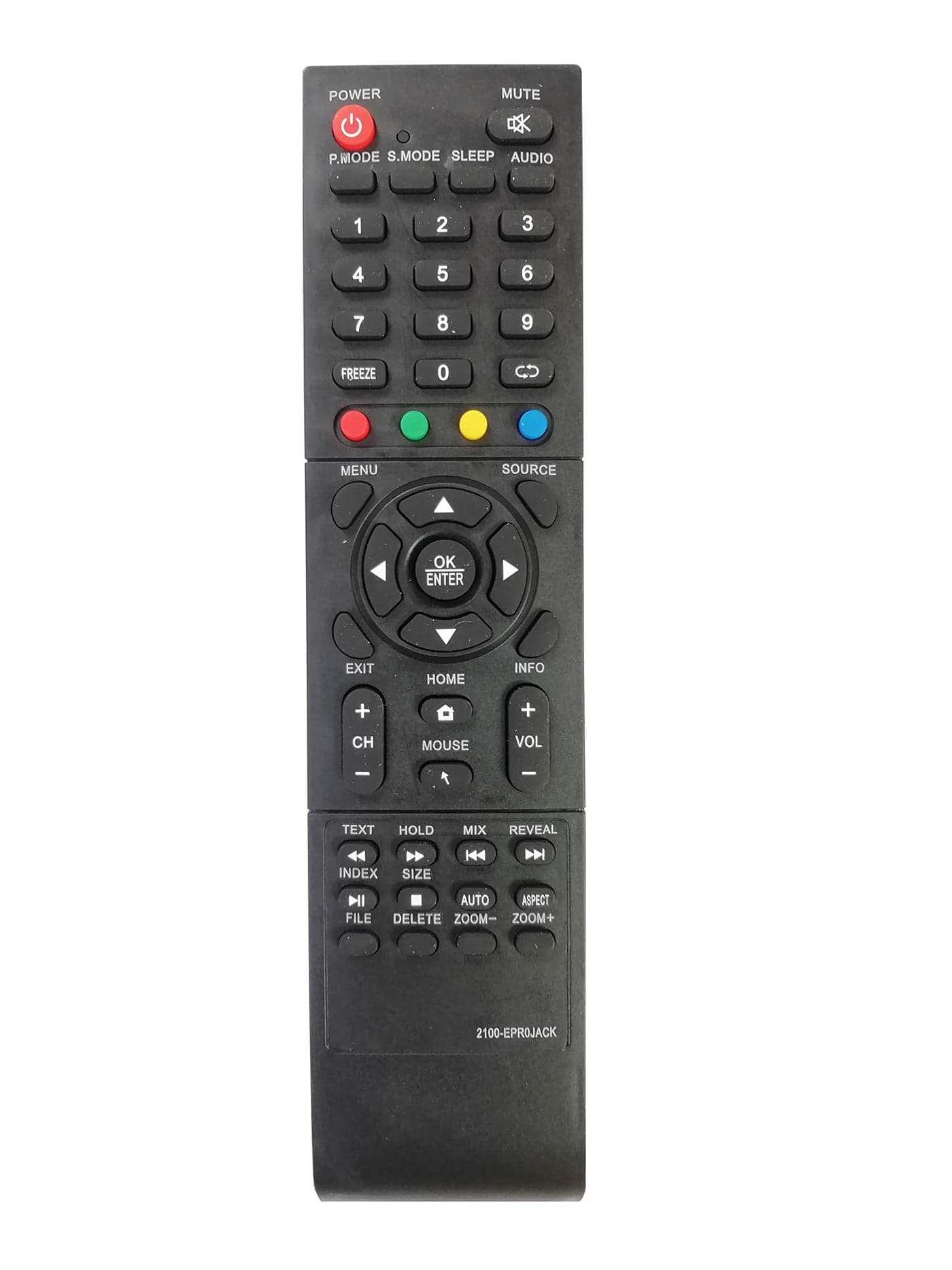 LipiWorld® 2100-EPROJACK LCD Led Smart Tv Remote (Suitable for Jack Martin Led Tv Remote Old Exactly Same Will Only Work) Compatible with Jack Martin