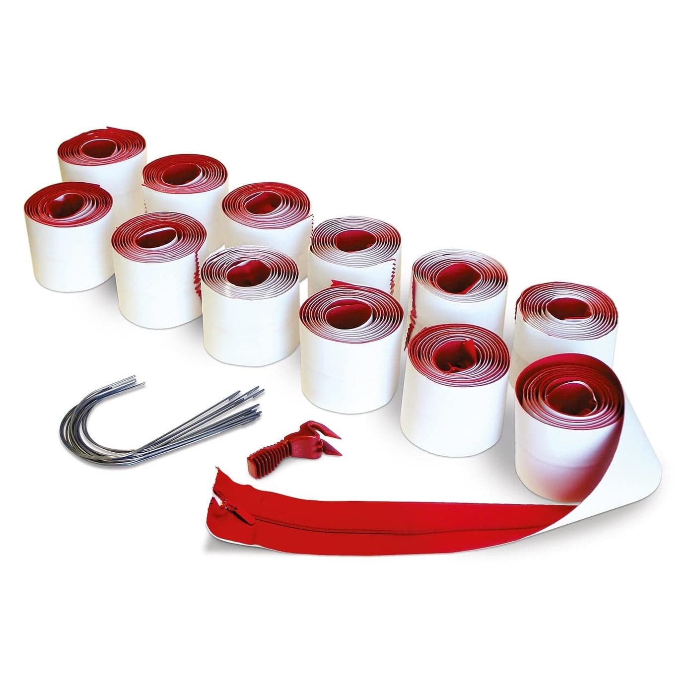 ZIPWALL HDAZ12 Heavy Duty Zipper 12 Pack Red 12 Count