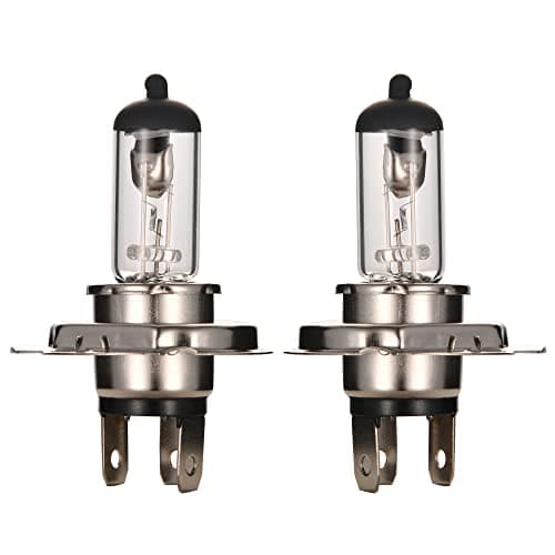 WOOSTAR 12V 35W Motorcycle Headlight H4 Halogen Bulb High Low Beam Replacement for 50cc 70cc 90cc 110cc 125cc 150cc 200cc 250cc Taotao Chinese Scooter ATV 4 Wheeler Pack of 2