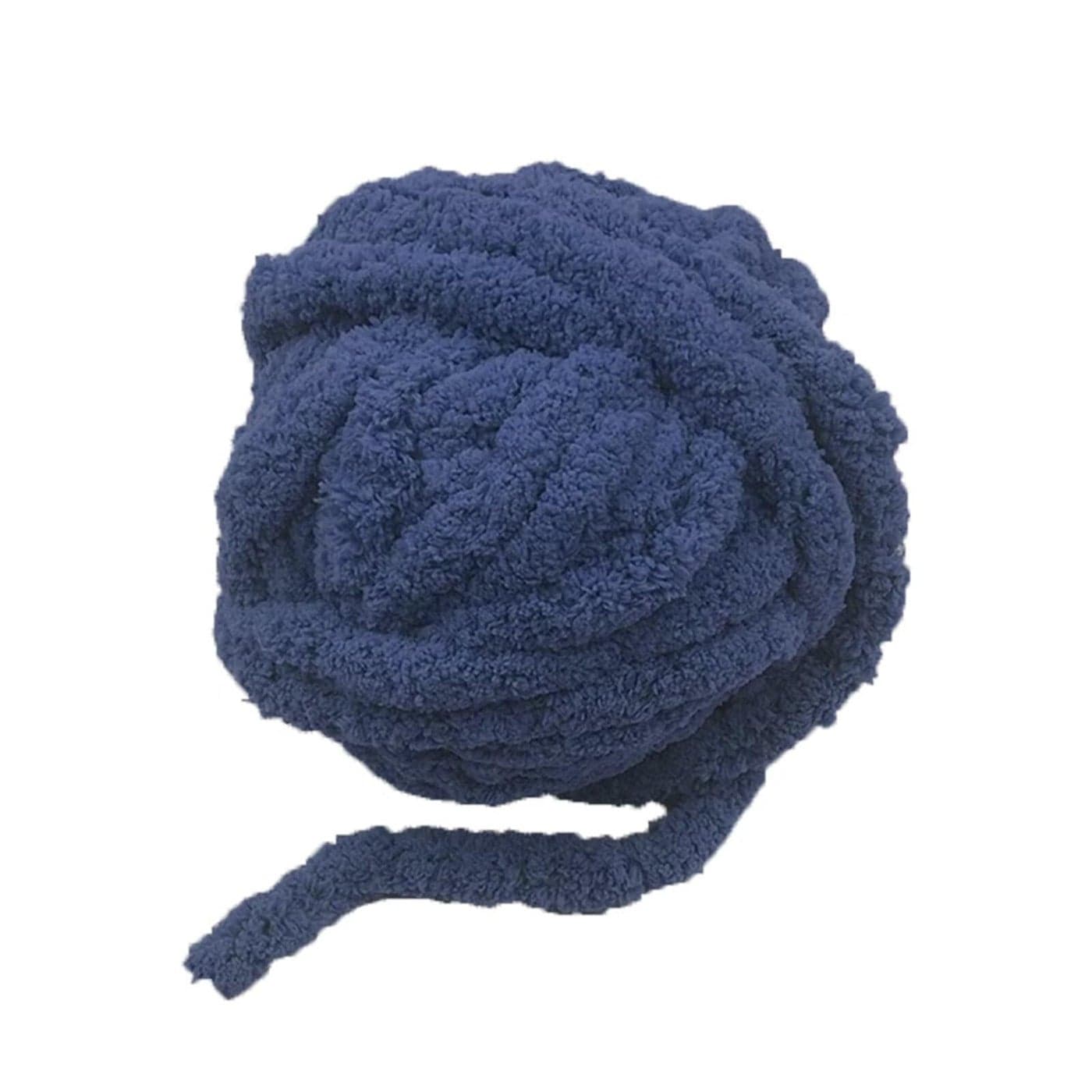 Chunky Yarn for Arm Knitting Blanket Navy Chunky Chenille Yarn Navy