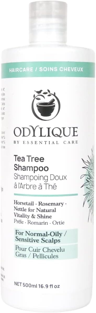 Odylique Organic Natural Tea Tree Shampoo 500ml For Itchy Scalp Vegan 100 Natural Sulphate Free Shampoo Silicone Free Salt Free