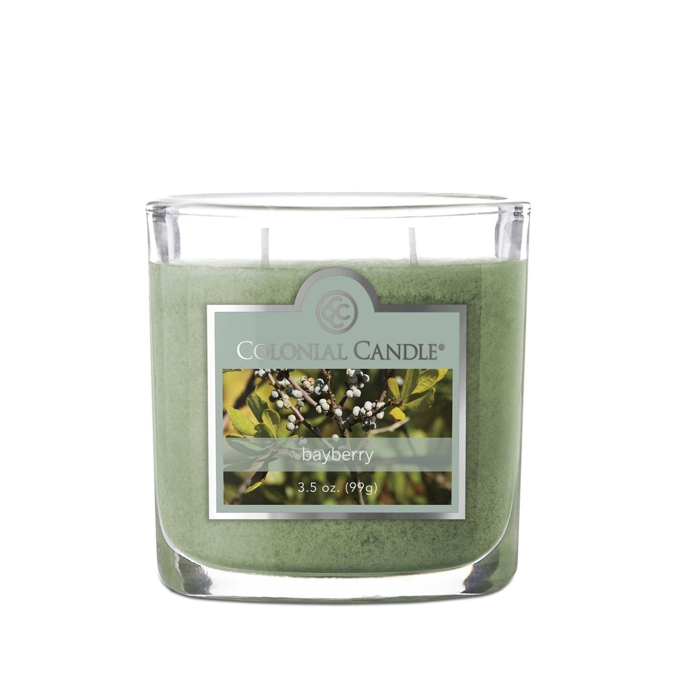 Colonial Candle Bayberry Scented Jar Candle 2 Wick 35 oz Mottled Wax Candle