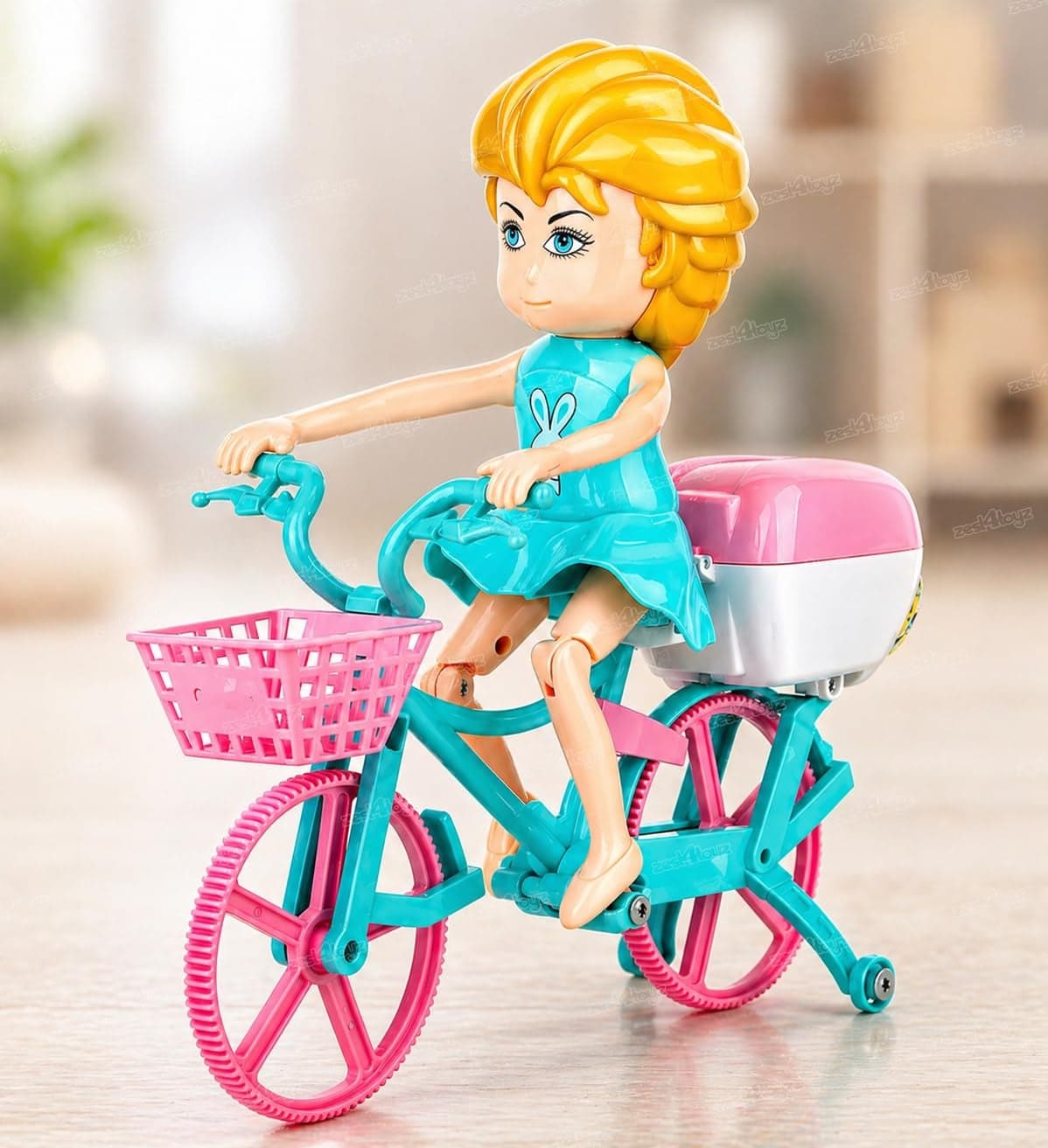 Zest 4 Toyz Musical Toys for Kids Toys with Light & Sound Toys 360° Stunt Rotate Cycle Toy Crawling Baby Toy Birthday Gift for Kids Boys and Girls 12 Months+ (Random Color)