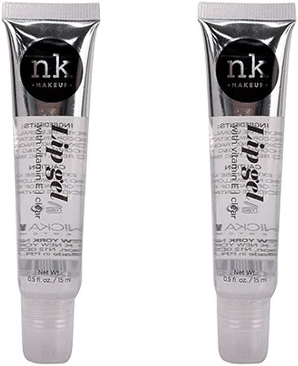 2 PACK NICKA K NEW YORK Clear Lip Gel with Vitamin E Clear