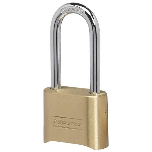 Master Lock 175LH 2 Wide Set Your Own Combination Padlock with 214 in Shackle Brass Finish