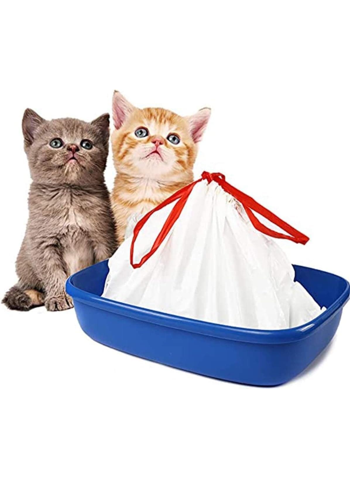 10 Pcs Pet Waste Poop Bags, Cat Litter Toilet Garbage Bag, Dog Poop Bags, Cat Litter Garbage Bag, Thickened Disposable Environmentally Friendly Rope Pet Garbage Bag