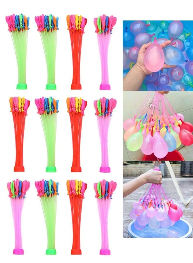 Multicolor 444pcs Kids Water Balloon Toys Self-sealing Balloons Boys Girls Inflatable Balloons Beach and Pool Games Balloon Bombs for Birthday Party