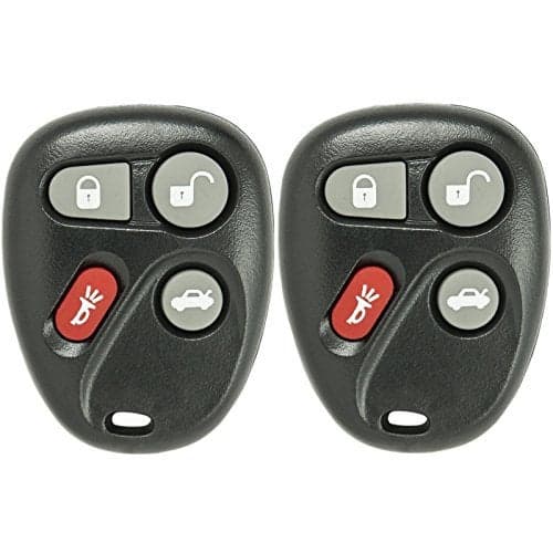Keyless2Go Replacement for Keyless Entry Car Key Fob Vehicles That Use 4 Button L2C0005T 12223130-50 Remote - 2 Pack
