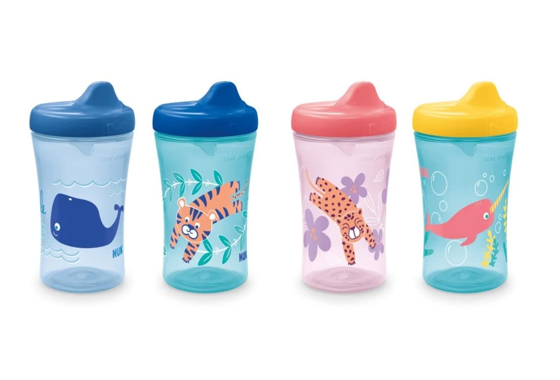 NUK First Essentials Hard Spout Sippy Cup 10 Ounce 4 Pack AssortedAquatics