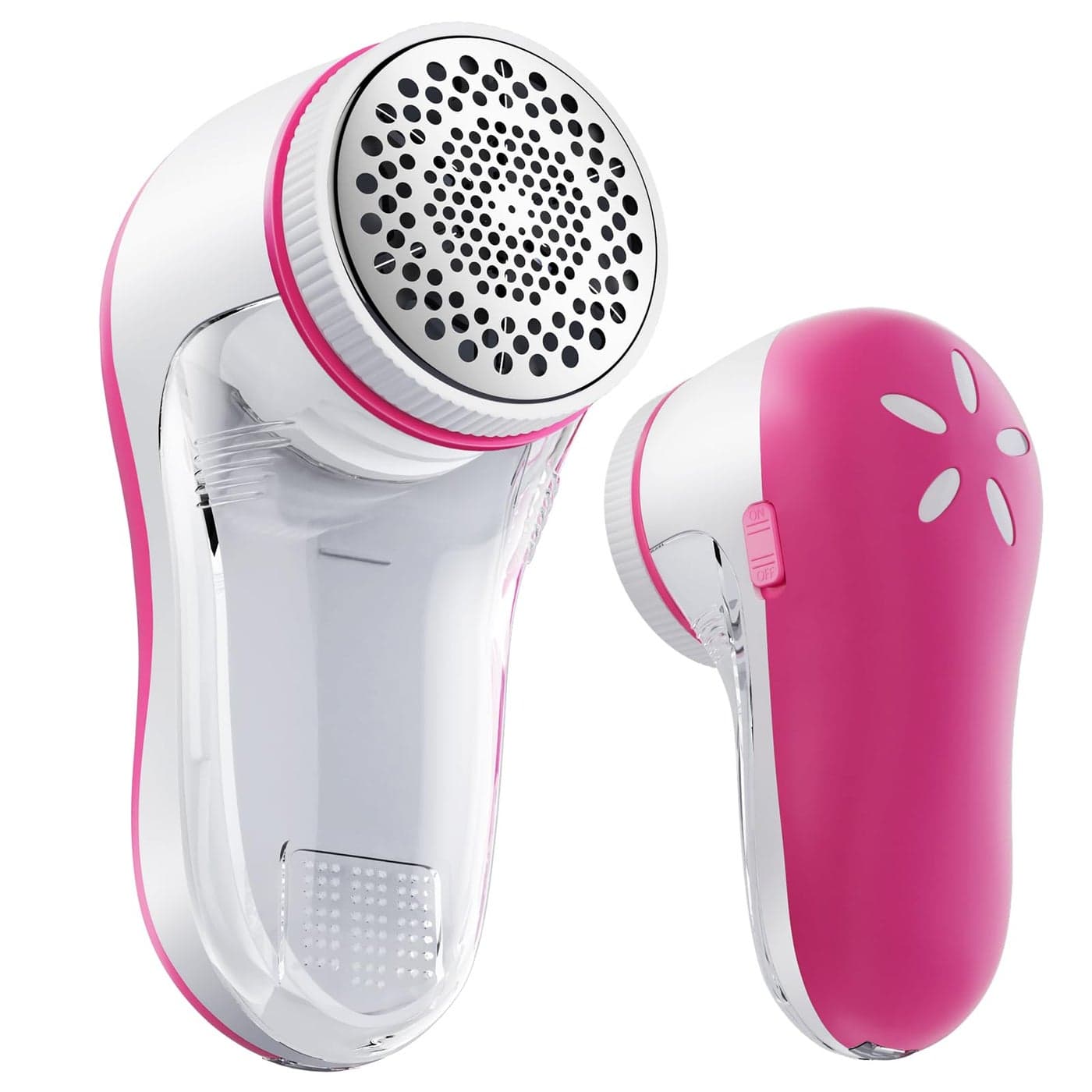 POPCHOSE Fabric Shaver Lint Remover for Clothes Electric Lint Shaver with 6Leaf Blades Sweater Shavers to Remove Pilling for Clothing Couch Furniture Fuzz Lint Ball Bobbles Pink