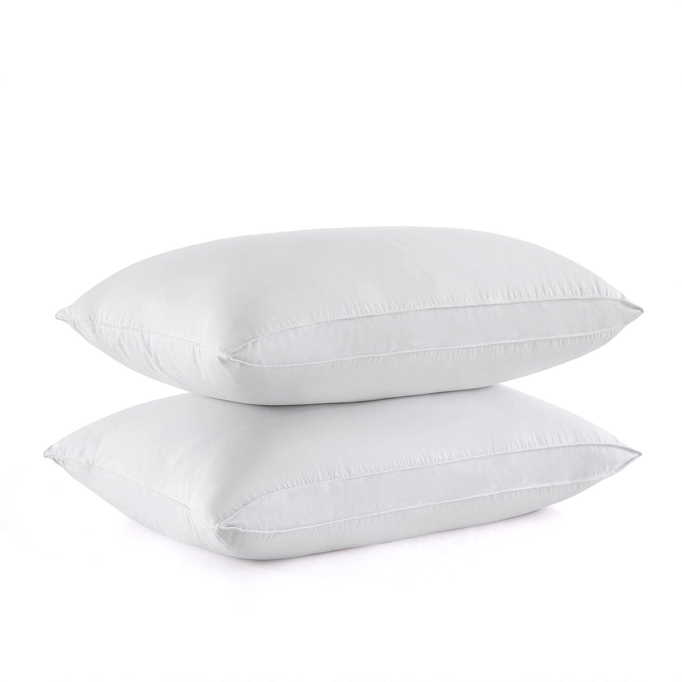 puredown Goose Feather Down Sleeping Pillows Soft Bed Pillows for Sleeping with 100 Cotton Shell Set of 2 King Size