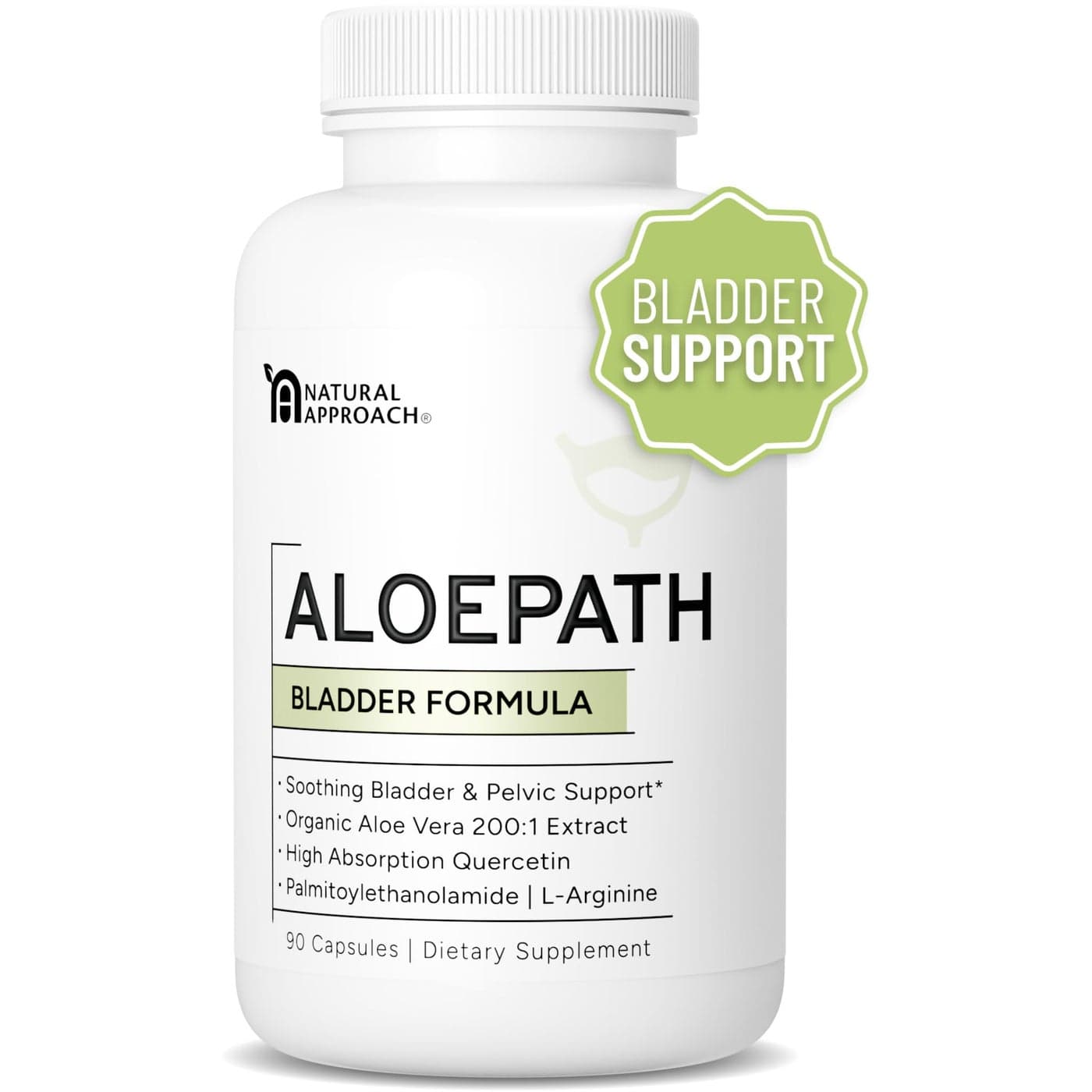 ALOEPATH 200x Aloe Vera Extract for Bladder Health with Quercetin PEA LArginine Organic Aloe Vera Capsules USA Manufactured Premium Aloe Vera Supplement Easy To Swallow Pills 90 Capsules