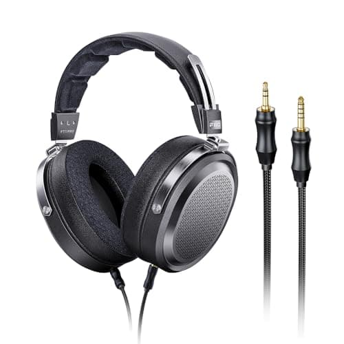 FiiO FT1 Pro Open-Back Planar Magnetic Wired Hi-Fi Headphones for Home, Studio, Recording, High Sensitivity (Black)