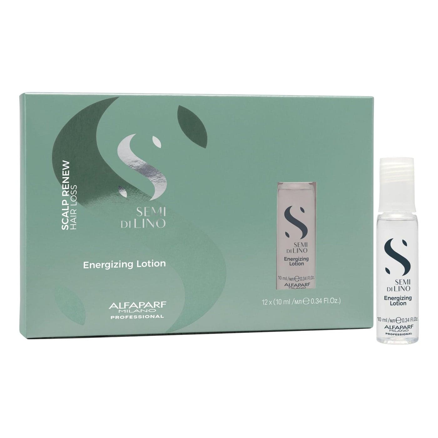 Alfaparf Milano Semi Di Lino Scalp Renew Energizing Tonic for Thinning Hair Scalp Treatment for Hair Loss Regrowth Strengthens and Stimulates Hair Fiber Professional Salon Quality 423 Fl Oz