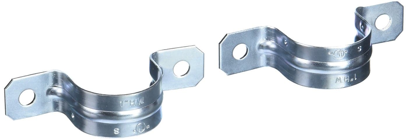 RACO 2234B4 Strap, Rigid/IMC, 1-Inch Trade Size, (2) Hole, Steel, 4-Pack