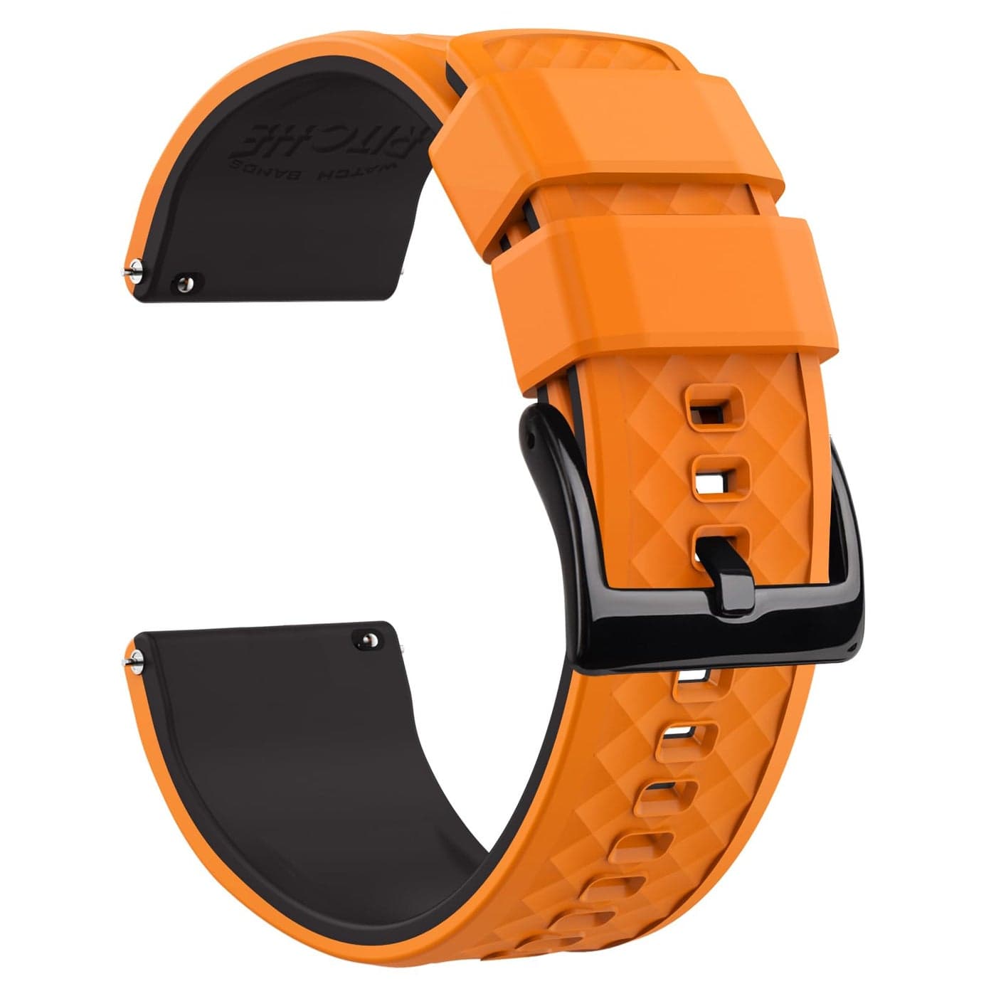 Ritche Christmas Gift 24mm Silicone Watch Band Quick Release Rubber Watch Bands for Men Women White Elephant Gifts Stocking Stuffers for Men