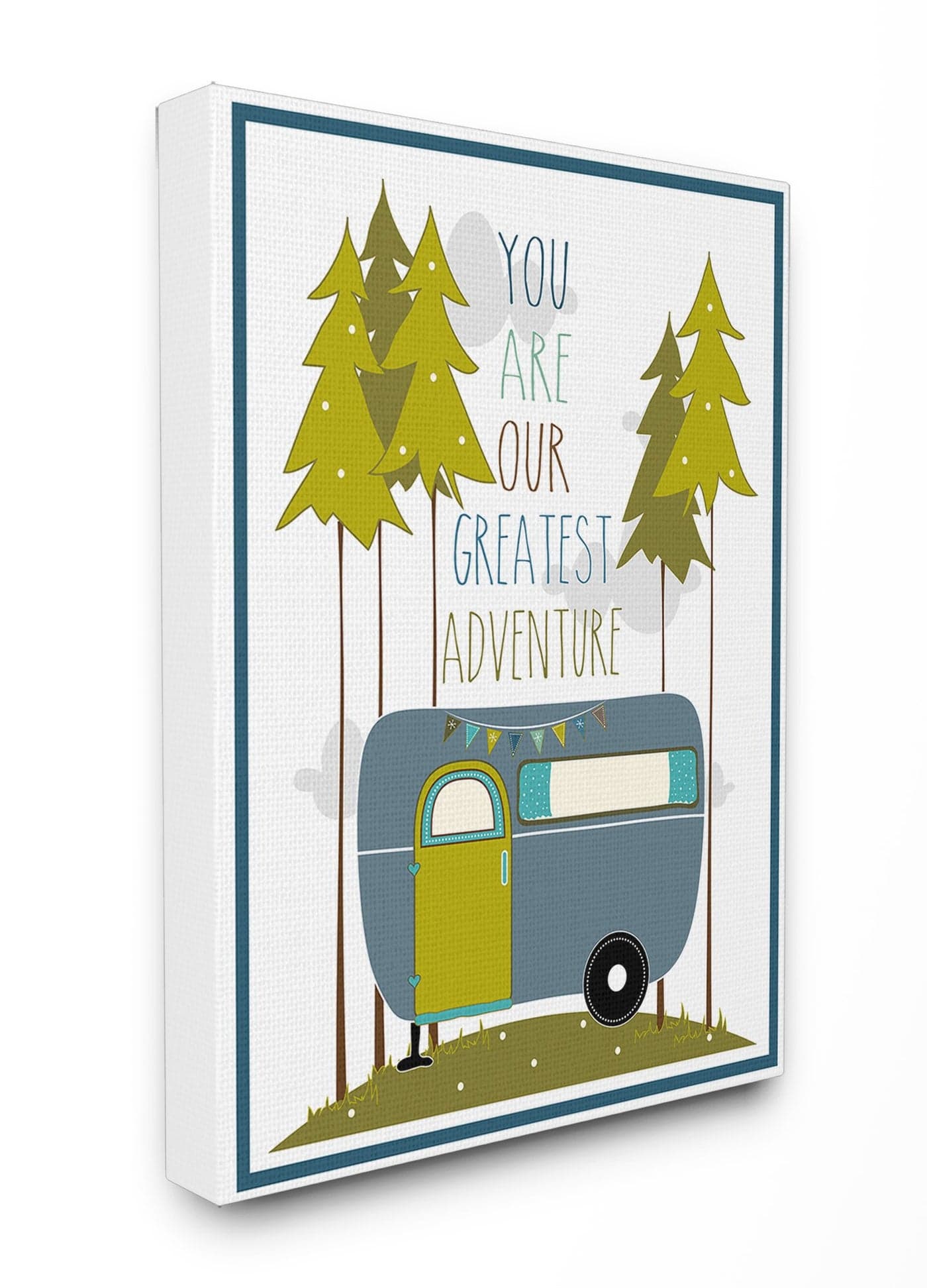 The Kids Room by Stupell You are Our Greatest Adventure Canvas Art, Blue/Green, 16" x 20"