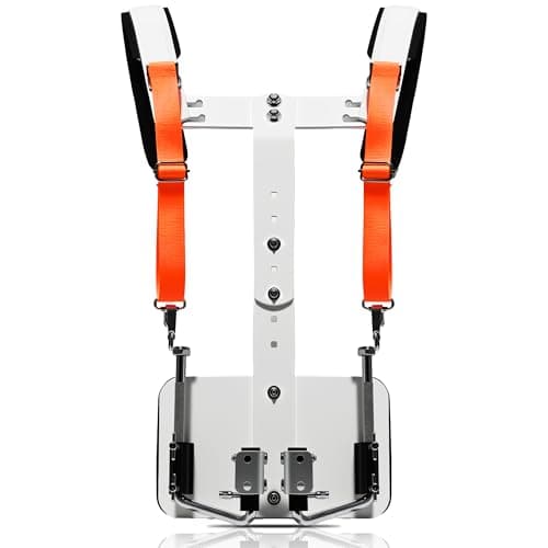 KZU Marching Snare Drum Harness Strap, Adjustable Bass Drum Shoulder Belt Strap with Mounting Accessories for Marching Bands, Parades Musical Performances Easy to Install (White)