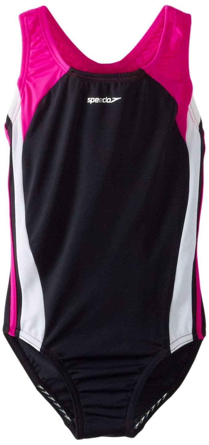 Speedo Girl's Swimsuit One Piece Infinity Splice Thick Strap